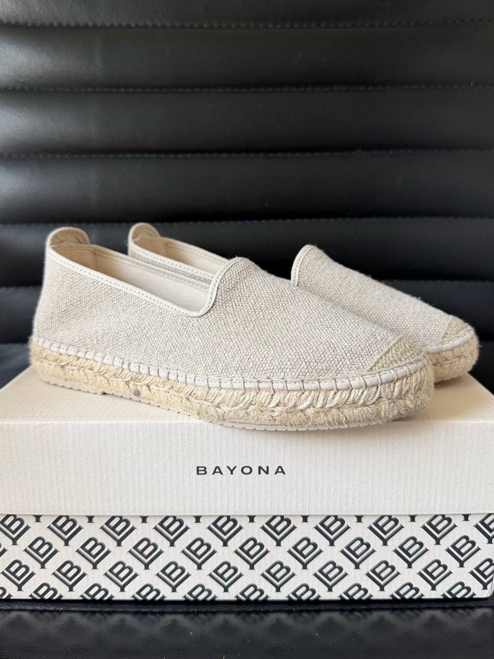 New Bayona Women's Espadrille Slip-On in Natural Beige
